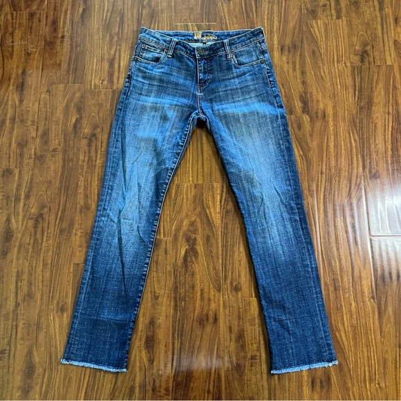 Kut from the Kloth Jeans Mid Wash Raw Hem size 4 - Picture 1 of 10